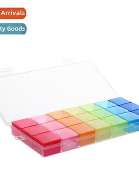 Portable Weekly Pill Box 21 Compartments Cute 7 Day Small Pi