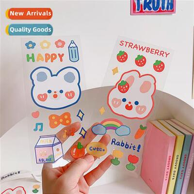 ins girl heart cute tea tea bear hbook stickers strawberry s