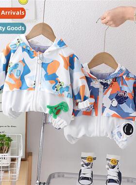 Boys jacket spring  fall  2024 new childrens fashiable fashi