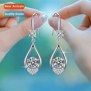 2022 new earrings whe copper platinum-plated ear hook earrin