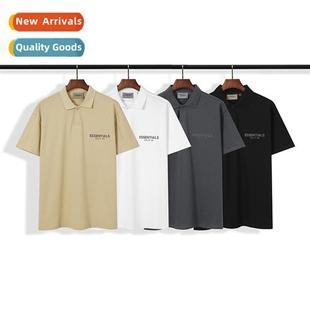 ESSENTIALS polo compound lapel line logo FOG reflective