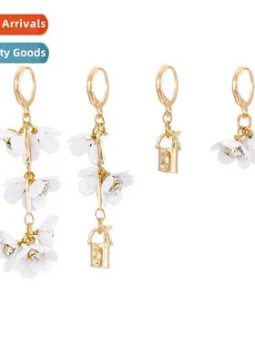 Fashi ZA new fresh flowers earrings zinc alloy temperament s