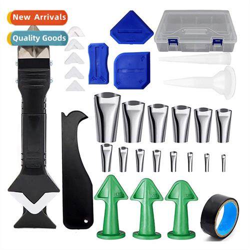 Caulking Tools 31 Piece Set 3 in 1 Metal Scraper Nozzle Appl
