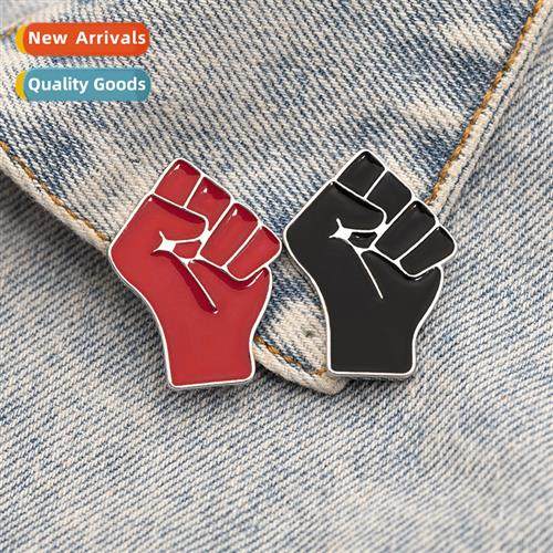 Black Lives Matter presents  Uny Fist Alloy Drip Oil Pin Cow