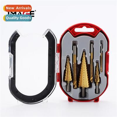 Pagoda drill set  6 High-speed steel Pagoda drills Slotted s