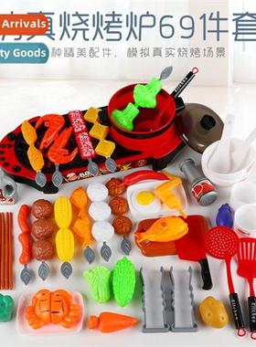 BBQ toys play house simulati marin ducks pot barbecue grill