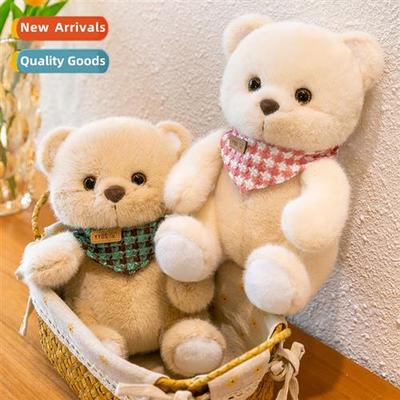 Creative bib bear rag doll cute plush toys bear doll simulat