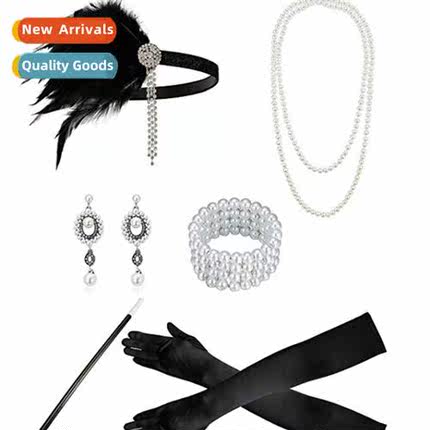 1920s AccessoriesHeadbsNecklacesGlovesCigarette HoldersBaffl