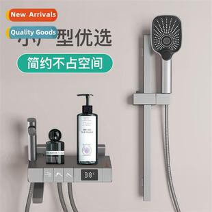 Gunmetal Gray Shower Shower Set for Home Use Full Copper Sim