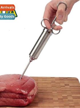 Stainless Steel Seasing Turkey Syringe 2 Needle Turkey Needl