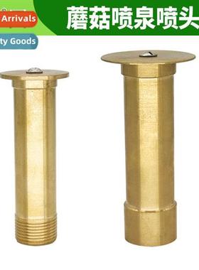 Copper mushroom fountain nozzle hemispherical water spray ls