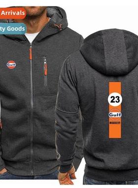 Cott Zip Casual Solid Gray Hooded Thickened Unlined Sweatshi