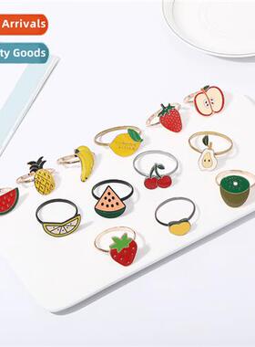 2022 new creative fru napkin rings pineapple watermel strawb