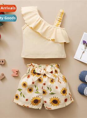 Girls childrens spring  fall  2022 new n sleeveless halter t