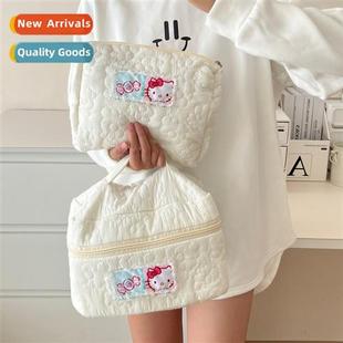 Teenage Kt Cat Cosmetic Bag Large Capacy Cute Storage Bag Fe