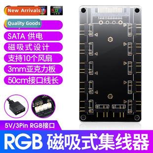 Fan RGB 5V3 Morboard Interf pin Synchrized 12V4 AURA Hub