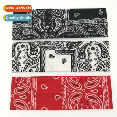 Cashew flower Europe and  Uned States headband printing knte