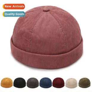 New hat tide mel skin cap Japanese brimless landlord cap fem