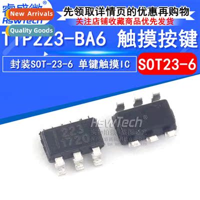 TTP223-BA6 SJT5101 Touch Keypad Packaged SOT-23-6