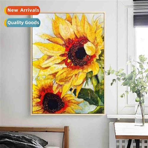 Diamd painting full  diamds new DIY fresh sunflower full  ro