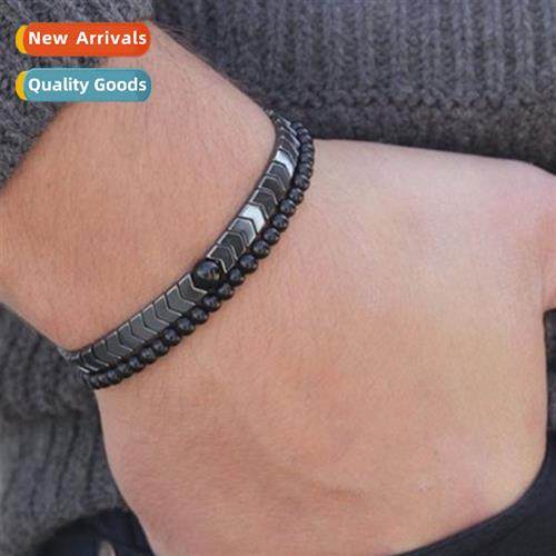 New listing mens fashi charm hemate bracelet simple handmade