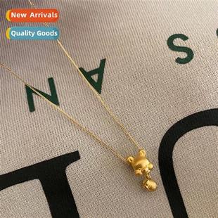 necklace pendant gold hard women jar bee bear Laos
