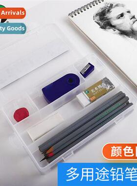 G38020 Pencil Case Transparent Plastic Art Sketch Painting M