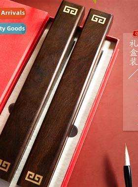 Solid wood ruler brass ruler lerary room four asures gift or