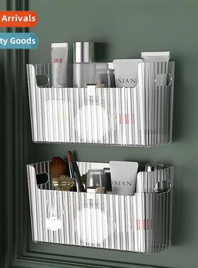 Bathroom Bathroom Shelf No-Punch Wall Mounted Mirror Cabinet