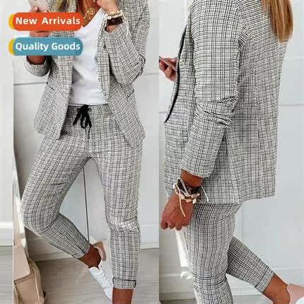 2023 New Plaid Casual Su Su Su Womens