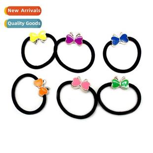 lear headdress elasticy colorful oil high bow drop black