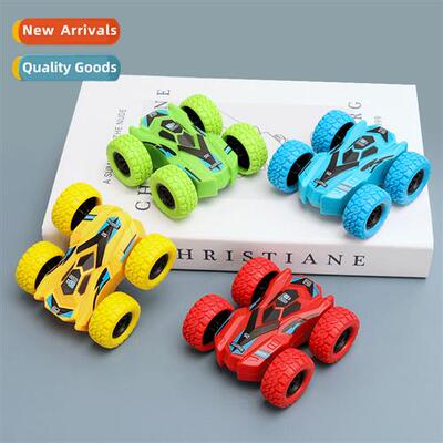Toy car stunt dump truck double-sided car childrens inertia