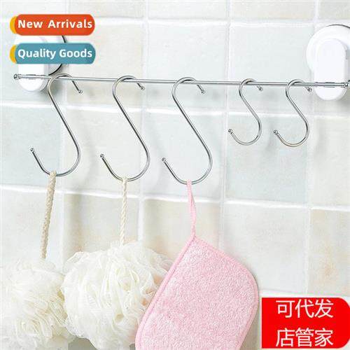 Kchen clos mounted S-shaped hooks metal hooks closet coat ho