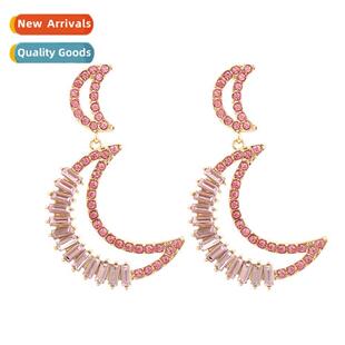 Fashi diamd mo earrings simple wild creative earrings   temp