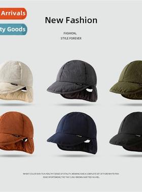 Autumn and winter outdoor pilot can tie pytail ski ear prote