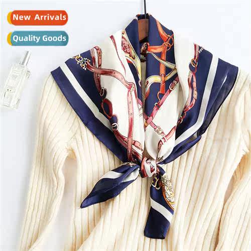 2023 new silk scarf scarf sailor uniform square scarf simula