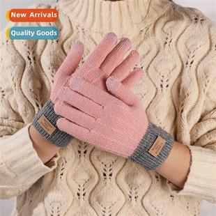 winter screen slip warm fall womens gloves touch Knted