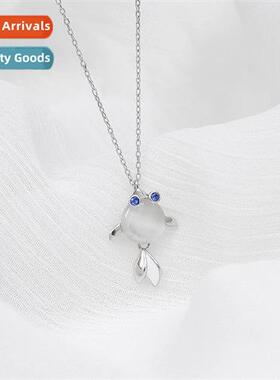 Will swing small fish necklace   persaly collarbe chain fema