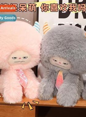 Cute snow mster doll plush toy doll children sleep soothing