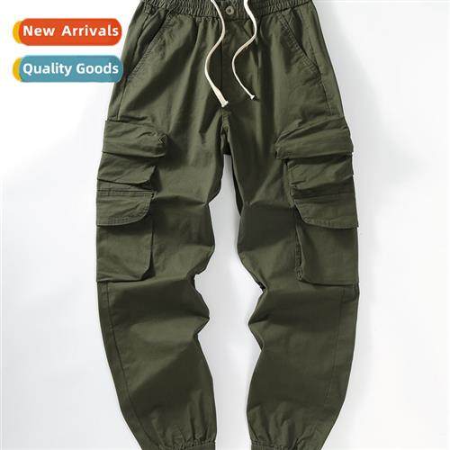 Summer Mens Elastic Waist Pants Casual Pants Large Size Mens