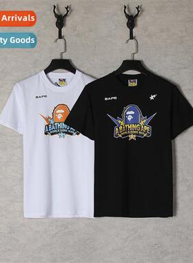 Japanese tide apes head pentagram 93 jersey mens casual summ