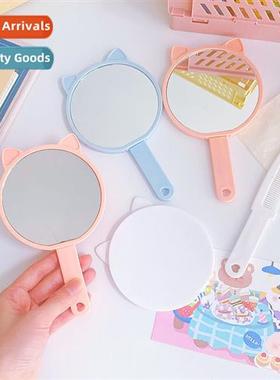 Carto high-defini hheld mirror girls cvenient mirror comb e