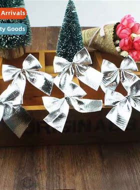 Christmas Small Bow Decorati 5cm Silver Christmas Decorati S