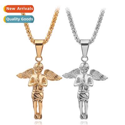 Persalised Hipster Pendant Alloy Praying Hands Toger  Boy Ne