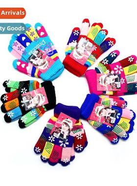 2017 new womens winter outdoor gloves snowflake dot rubber f