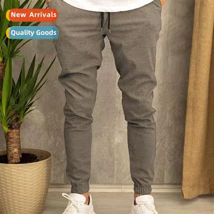 2021 Mens Casual Pants Su Fabric Casual Jogger Drawstring Pa