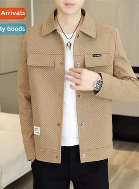 Jacket mens 2023 spring and fall new nd  Korean Slim handsom