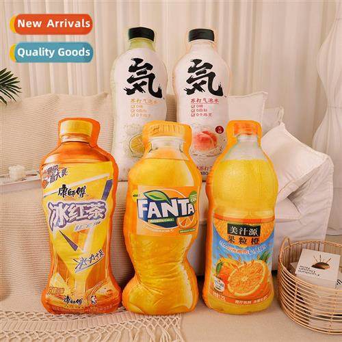 Creative simulati drink pillow Coca-Cola Juice  Genki forest