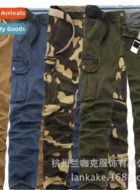 Work pants casual pants plus size camouflage pants multi-poc