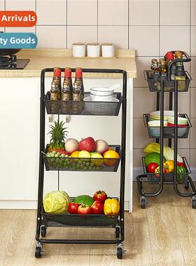 Kchen Trolley Shelf Bathroom Movable Simple Storage Rack Kch